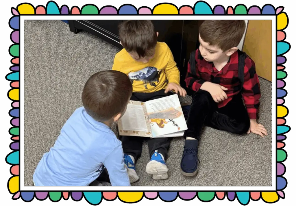 Students learn the fundamentals of language at Play and Learn Preschool in Westlake.