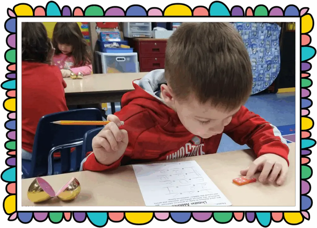 Our pre-K students learn basic addition and subtraction.